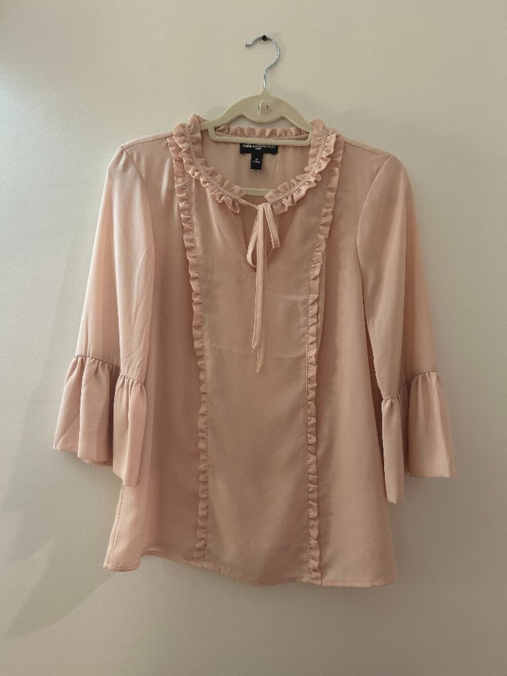 Karl Lagerfeld blush blouse size medium